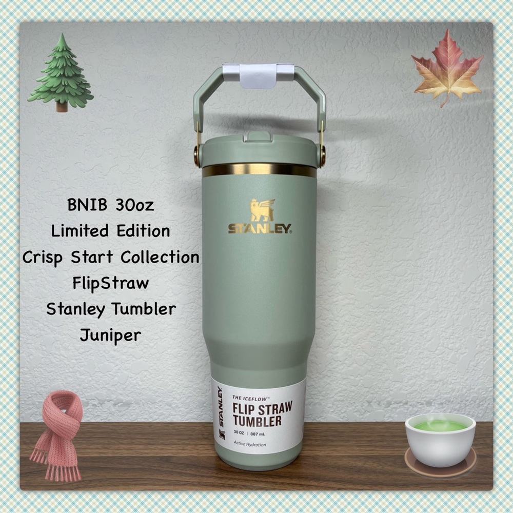 BNIB 30oz Limited Edition Juniper Stanley FlipStraw Tumbler